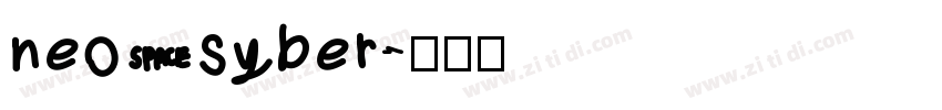 neo syber字体转换